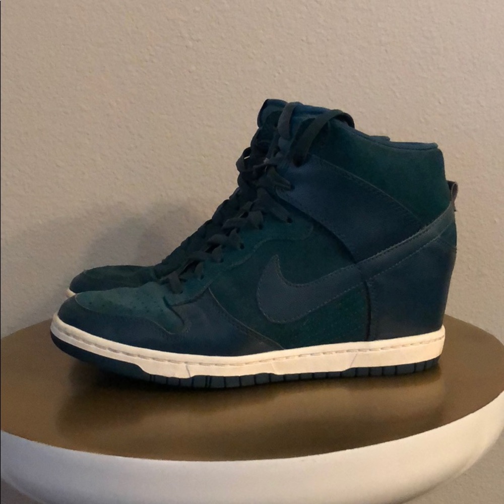 Nike Sky Hi Dunks 9.5 Peacock Blue